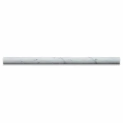 Best Sale ๐ Tiles R Us Carrara Marble 3/4X12 Honed Bullnose Pencil Liner Trim, Box Of 5 Ln. Ft. ๐งจ