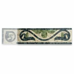 Hot Sale 👍 Stone Center Online Marble Mosaic Border Listello Insert Tile Carina Green 4x13.8 Polished, 1 Piece 😉 -Fashion Tile Sale 28b1236a0a7b71b9 2237 w800 h800 b1 p0