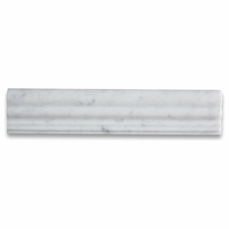 Promo 🎁 Stone Center Online Carrara Marble Chair Rail Trim Molding Honed Venato Carrera Tile, 1 Piece 😀 1 Promo 🎁 Stone Center Online Carrara Marble Chair Rail Trim Molding Honed Venato Carrera Tile, 1 Piece 😀