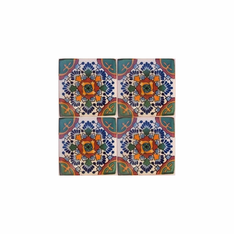 Cheapest ๐ Fine Crafts & Imports 6x6 4 Pcs Gerona Talavera Mexican Tile ๐ฏ 2 Cheapest ๐ Fine Crafts & Imports 6x6 4 Pcs Gerona Talavera Mexican Tile ๐ฏ - Image 2