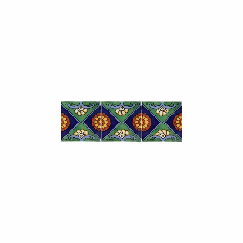 Wholesale ๐ Fine Crafts & Imports 4.2"x4.2" Green Sea Talavera Mexican Tile, 9 Pieces ๐งจ 1 Wholesale ๐ Fine Crafts & Imports 4.2"x4.2" Green Sea Talavera Mexican Tile, 9 Pieces ๐งจ