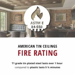 Brand new 🧨 American Tin Ceilings Tin Ceiling 5-Pack Kit, 2' X 2', Rustic Copper Translucent Pattern #02 😀 -Fashion Tile Sale 3e5110a50079af9f 4998 w800 h800 b0 p0