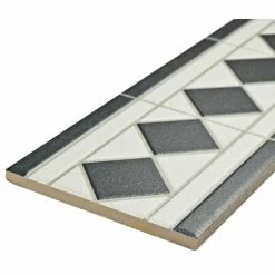 Best deal 👍 Merola Tile Narcissus Porcelain Floor And Wall Trim Tile, Listello 🤩 -Fashion Tile Sale 4581d0870df7ee49 4801 w800 h800 b1 p0