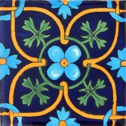 Buy ❤️ Color Y Tradicion 4"x4" Mexican Talavera Handmade Tiles, Set Of 100 🔥