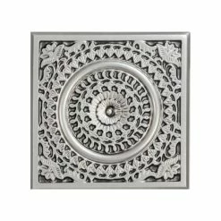 Brand new โค๏ธ Decorative Ceiling Tiles, Inc. Grandma's Doilies Quartet, Faux Tin Ceiling Tile, 24"x24", Antique Silver ๐