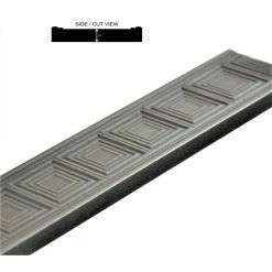 Outlet 😉 Nichetiles Focus Metal Decorative Border Accent Piece Tile Brushed Nickel 2"x12", Set Of 5 🔥 -Fashion Tile Sale 5ef1f7f10ec9806e 3872 w800 h800 b1 p0