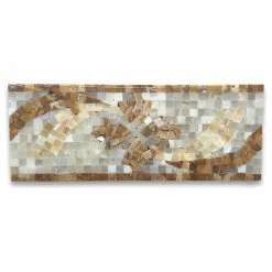 Best reviews of 😉 Stone Center Online Marble Mosaic Border Listello Accent Tile Clover Onyx 4.7x12 Polished, 1 Piece 🔥