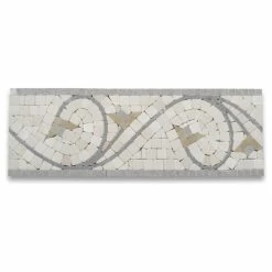 Best reviews of ⭐ Stone Center Online Marble Mosaic Border Listello Insert Tile Agean Sienna 5x14.5 Tumbled, 1 Piece 🔔