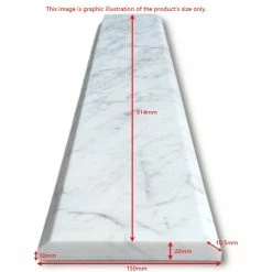 Coupon 💯 Stone Center Online Carrara White Marble Transition Saddle Threshold Beveled Tile Polished, 1 Piece 🎉 -Fashion Tile Sale 6f51bb9e0ffe72d9 2255 w800 h800 b1 p0