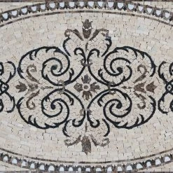 Deals 🔥 Mozaico Arabesque Marble Rug Mosaic - Selma, 39"x24" ⭐