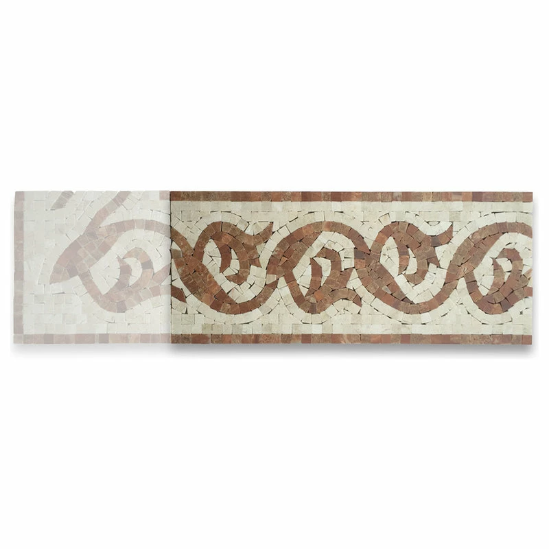 Best deal โ Stone Center Online Marble Mosaic Border Listello Tile Floral Red Wooden 5.9x13.8 Polished, 1 Piece ๐ฅฐ 3 Best deal โ Stone Center Online Marble Mosaic Border Listello Tile Floral Red Wooden 5.9x13.8 Polished, 1 Piece ๐ฅฐ - Image 3