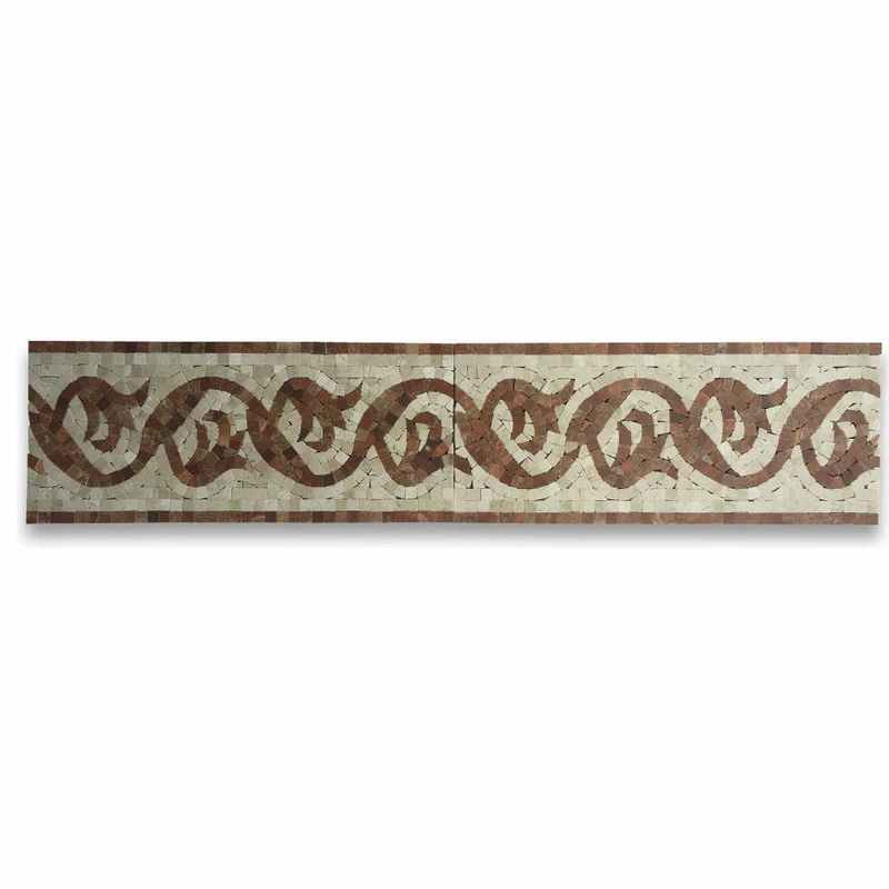 Best deal โ Stone Center Online Marble Mosaic Border Listello Tile Floral Red Wooden 5.9x13.8 Polished, 1 Piece ๐ฅฐ 2 Best deal โ Stone Center Online Marble Mosaic Border Listello Tile Floral Red Wooden 5.9x13.8 Polished, 1 Piece ๐ฅฐ - Image 2