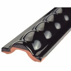 Hot Sale ❤️ Merola Tile Trenza Grand Moldura Ceramic Rope Wall Trim Tile, Nero 😉 -Fashion Tile Sale c1d1910502cd91d3 2905 w800 h800 b1 p0