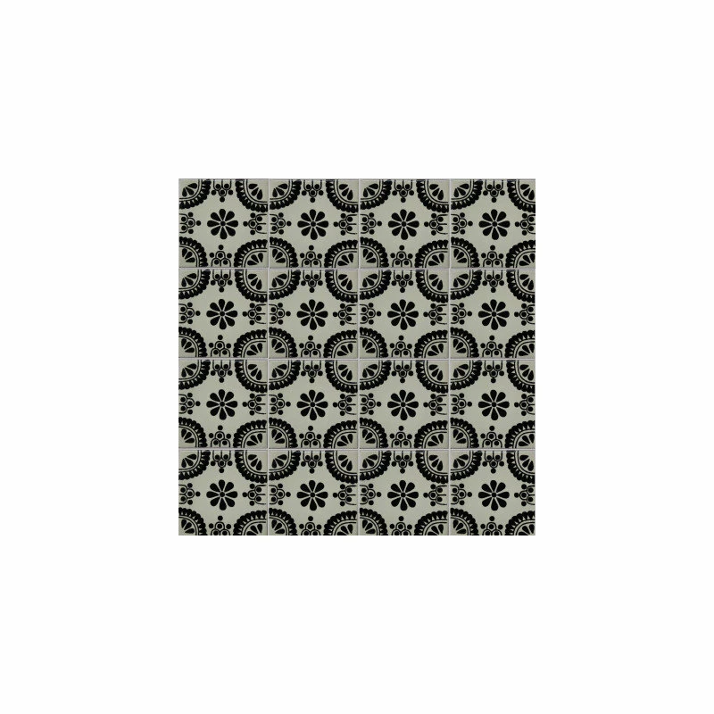Best Pirce ๐ Fine Crafts & Imports 2x2 36 Pcs Black Madrid Talavera Mexican Tile ๐ 2 Best Pirce ๐ Fine Crafts & Imports 2x2 36 Pcs Black Madrid Talavera Mexican Tile ๐ - Image 2