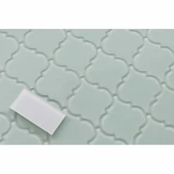 Budget ❤️ Rocky Point Tile Co Ice Age Arabesque Glass Mosaic Tile, 12"x12" ❤️