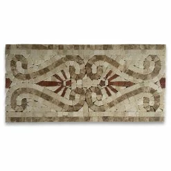 Top 10 ๐คฉ Stone Center Online Marble Mosaic Border Listello Tile Everlasting Crema 5.9x12 Polished, 1 Piece ๐