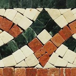 Best reviews of 🛒 Stone Center Online Asterales Red 2.8x11.8 Marble Mosaic Border Listello Tile Polished, 1 Piece 🤩 -Fashion Tile Sale fc71745101d50c3a 0558 w800 h800 b0 p0