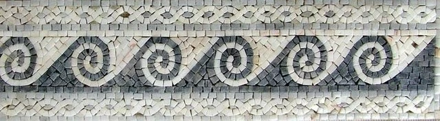 Outlet ๐ Mozaico Waves Marble Mosaic Border, 6"x12" ๐ 1 Outlet ๐ Mozaico Waves Marble Mosaic Border, 6"x12" ๐