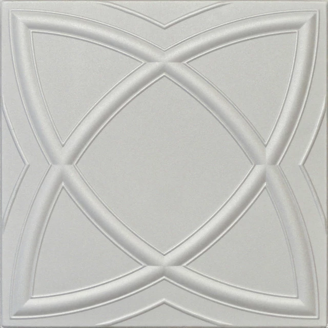 Discount ๐ Euro-Deco 19.6"x19.6" Styrofoam Glue Up Ceiling Tiles R13 Platinum ๐ 1 Discount ๐ Euro-Deco 19.6"x19.6" Styrofoam Glue Up Ceiling Tiles R13 Platinum ๐
