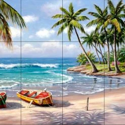 Cheap 😉 The Tile Mural Store (USA) Tile Mural, Tropical Bay By Sung Kim 🎁