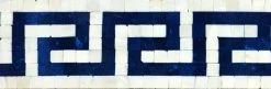 Best deal ❤️ Mozaico Mosaic Border - Blue Greek Keys, 12" X 6" 🔔
