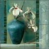 Cheapest 🎁 Artwork On Tile Ceramic Tile Mural Backsplash "Iris I" By Louise Montillio, 8.5"x8.5" 😉