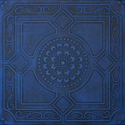 Deals 🌟 Euro-Deco 19.6"x19.6" Styrofoam Glue Up Ceiling Tiles R30W, Black Blue 💯