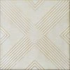 Best Sale 💯 Euro-Deco 19.6"x19.6" Styrofoam Glue Up Ceiling Tiles R34 White Satin Washed Gold 🎉