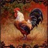 Outlet 🎉 The Tile Mural Store (USA) Tile Mural, Iron Gate Rooster I By Laurie Snow Hein 🤩