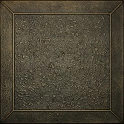 Hot Sale 😀 Euro-Deco 19.6"x19.6" Styrofoam Glue Up Ceiling Tiles R27, Black Brass 👏
