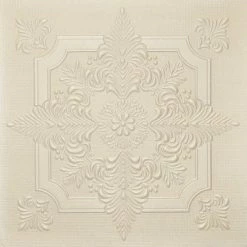 New 😀 Euro-Deco 19.6"x19.6" Styrofoam Glue Up Ceiling Tiles R29, White Champagne 👍