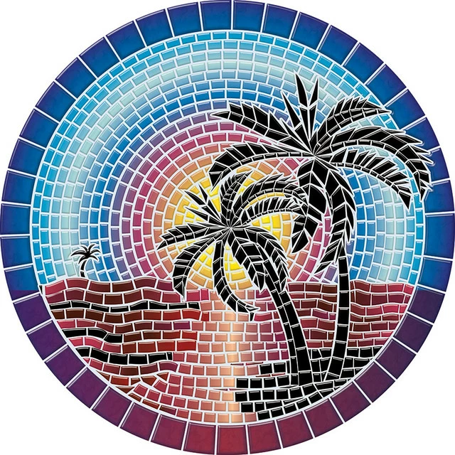 Promo ๐ Poolsaic Drop-In Island Sunset Vinyl Swimming Pool Mat, 29" X 29" ๐ 1 Promo ๐ Poolsaic Drop-In Island Sunset Vinyl Swimming Pool Mat, 29" X 29" ๐