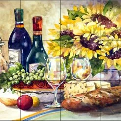 New ❤️ The Tile Mural Store (USA) Tile Mural, Sunflowers By Jerianne Van Dijk 🔔