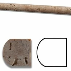 Budget 👍 OTS Walnut Travertine Honed 3/4 X 12 Bullnose Liner 💯