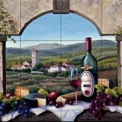 Buy 👍 The Tile Mural Store (USA) Tile Mural, A Tuscany Vista By Barbara Felisky ⭐