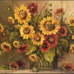 Buy ✨ The Tile Mural Store (USA) Tile Mural, Sunflower Bouquet By Barbara Mock ✔️