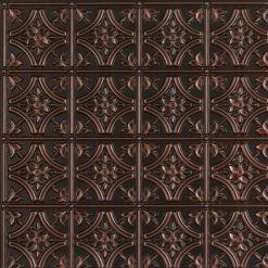 New 💯 Decorative Ceiling Tiles, Inc. Gothic Reims, Faux Tin Ceiling Tile, Glue Up, 24"x24", #150 ✔️