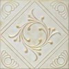 Cheapest 🌟 Euro-Deco 19.6"x19.6" Styrofoam Glue Up Ceiling Tiles R2 White Satin Washed Gold 🧨