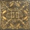 Brand new ❤️ Decorative Ceiling Tiles, Inc. Golden Prague, Faux Tin Ceiling Tile, Glue Up, 24"x24", #218, Antique Gold ✨